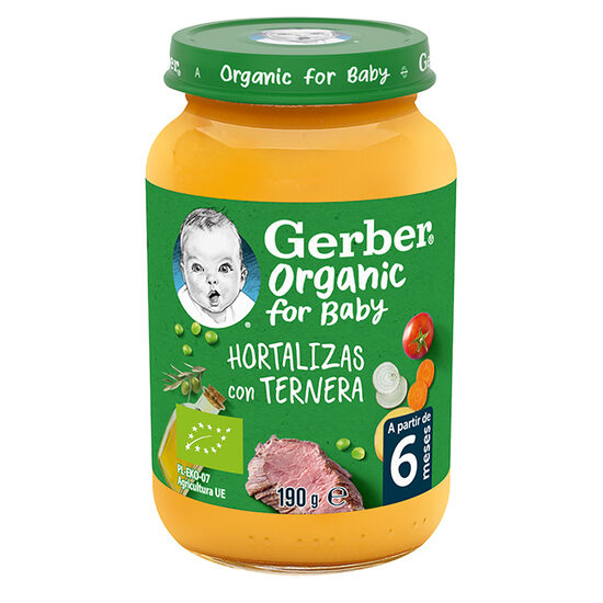Tarrito de hortalizas y ternera eco 190 g