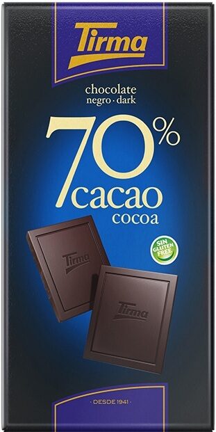 Tirma tableta de chocolate negro 70 % 125 g