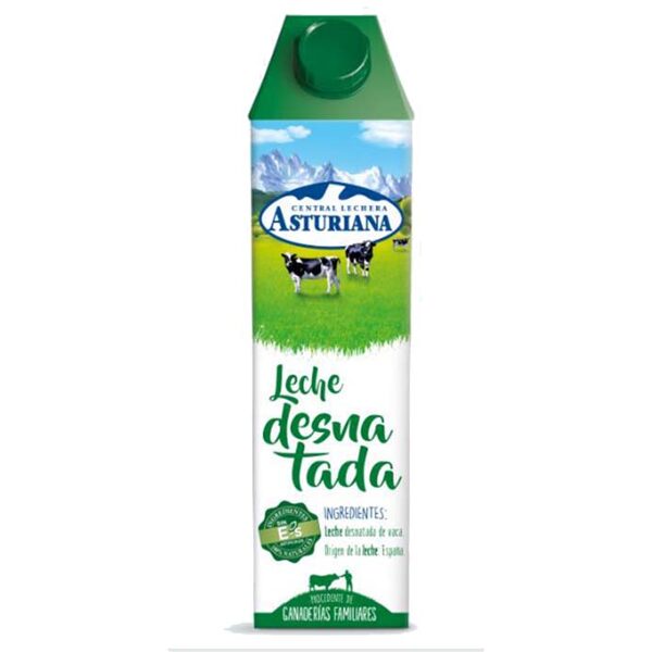 Leche desnatada 1l