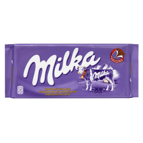 Milka tableta de chocolate con leche 125g