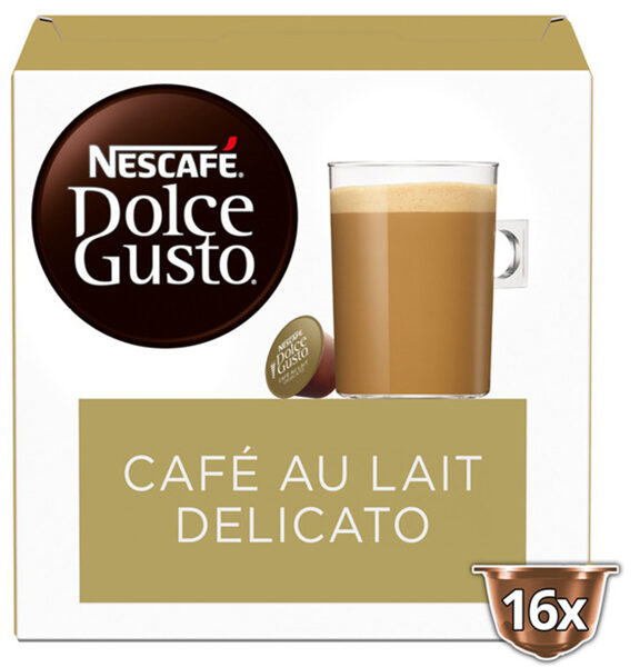 Nescafé Dolce Gusto café con leche delicato (16 cápsulas)