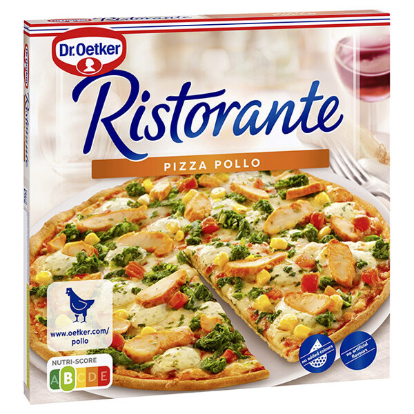 Pizza congelada con pollo 360g