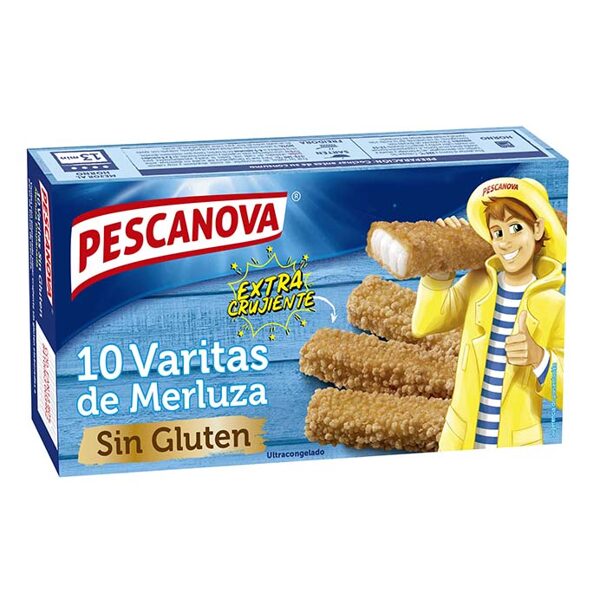 Varitas de merluza sin gluten 300g